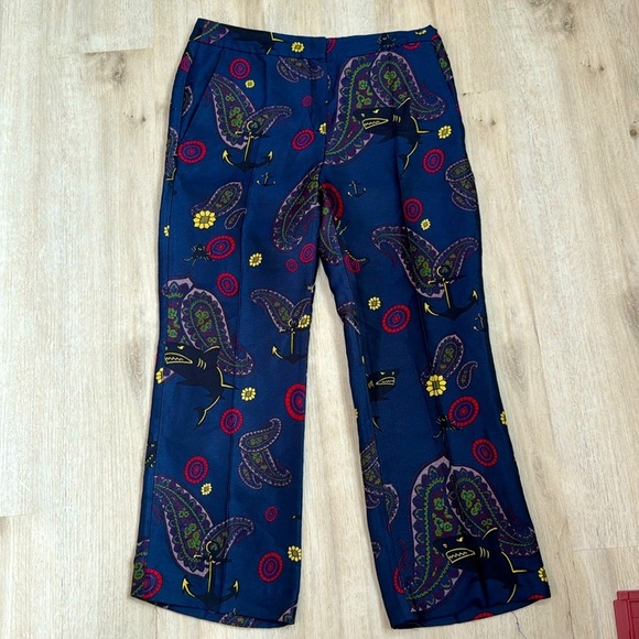 odeeh Pants - Odeeh novelty unique printed silk blend dress pants